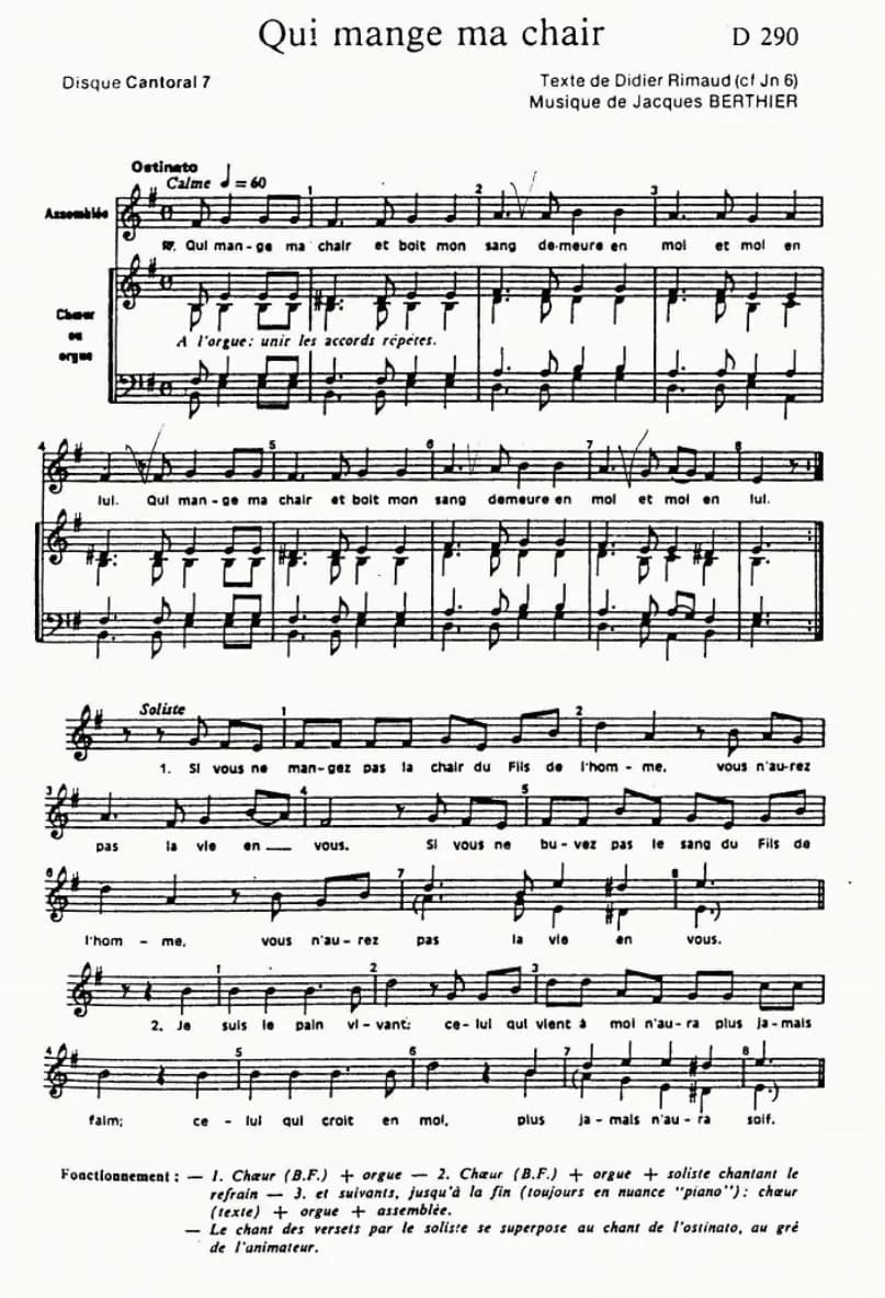Qui Mange Ma Chair — first page