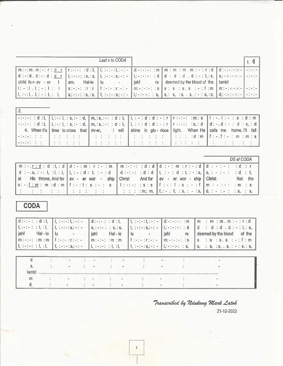 Redeemed — first page