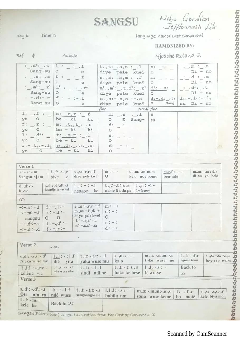 Sangsu — first page
