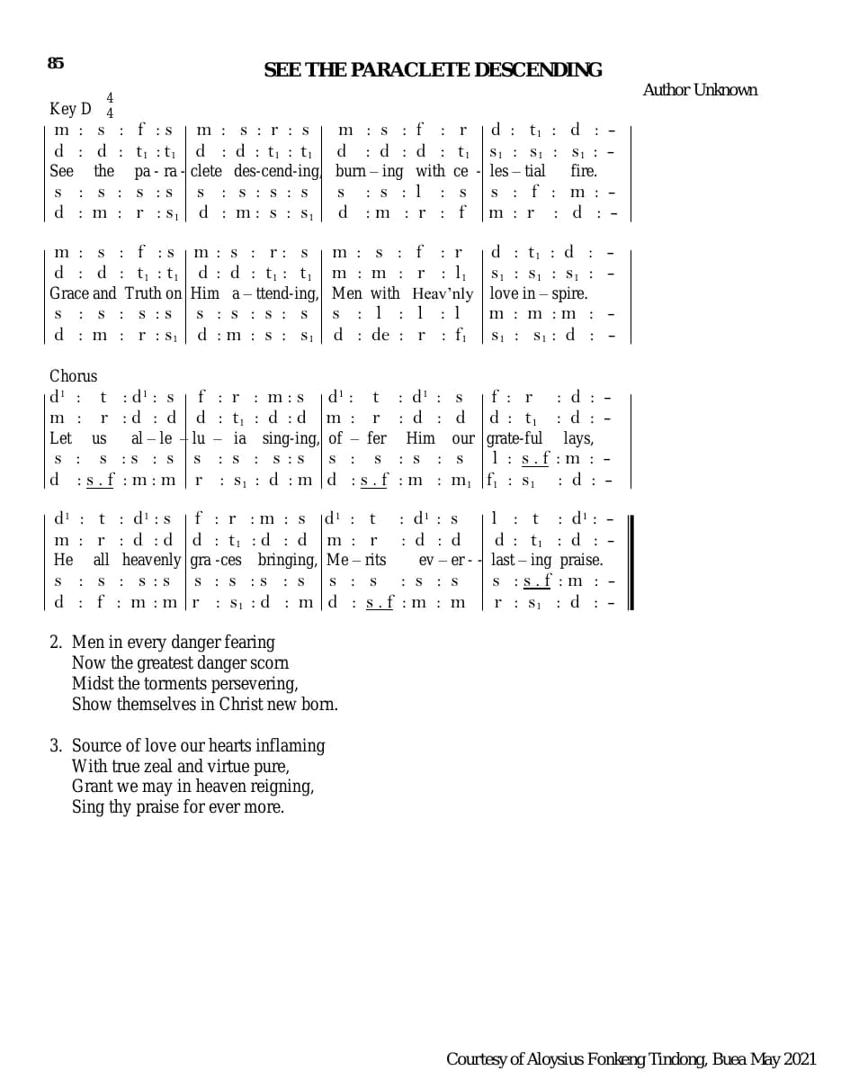 See the Paraclete Descending — first page