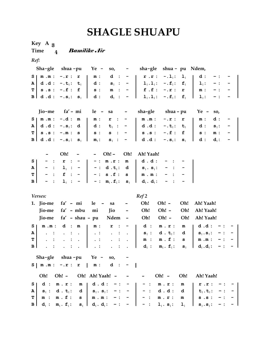 Shagles Shuapu — first page