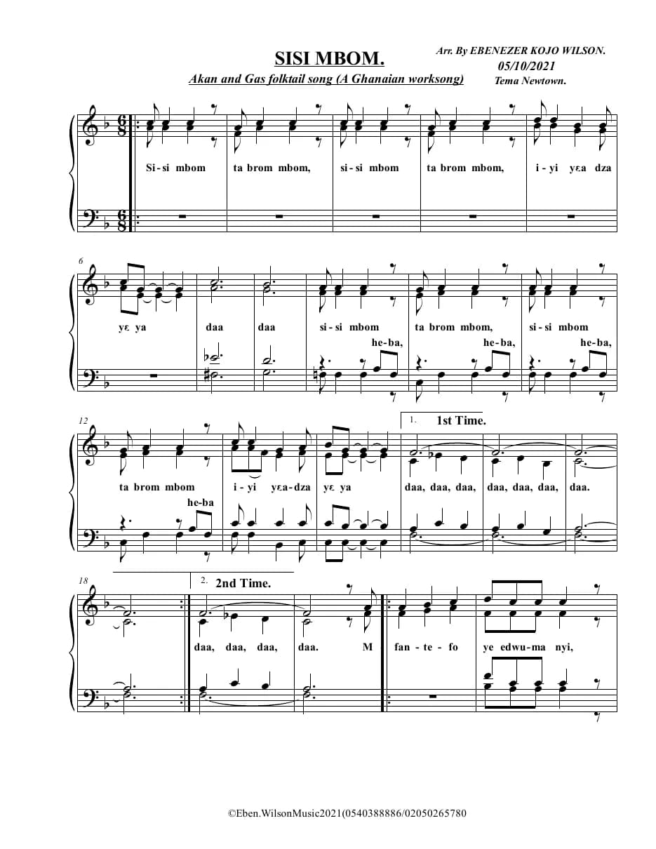 Sisi Mbom — first page