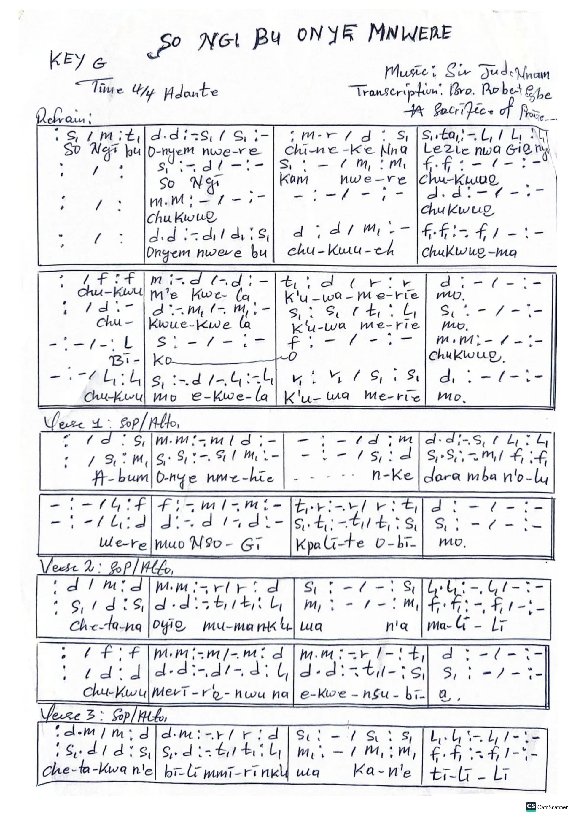 So Ngi Bu Onye Mnwere — first page