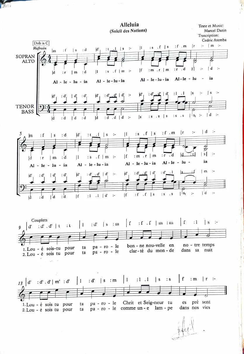 Soleil de la Nation — first page