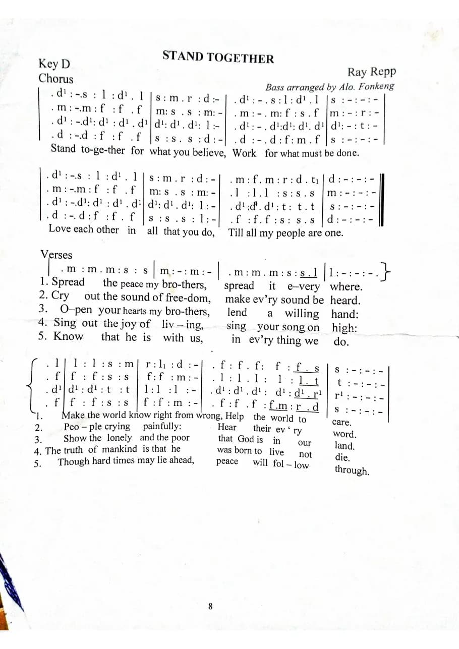 Stand Together — first page