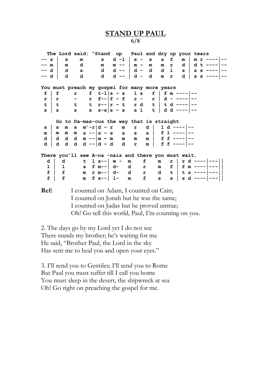 Stand Up Paul — first page