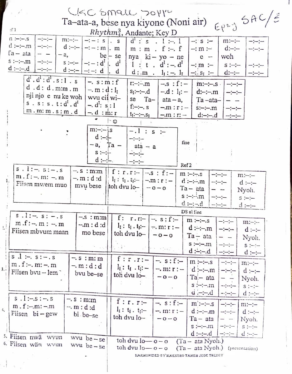 T - Ata - a, Bese Mya Kiyone — first page