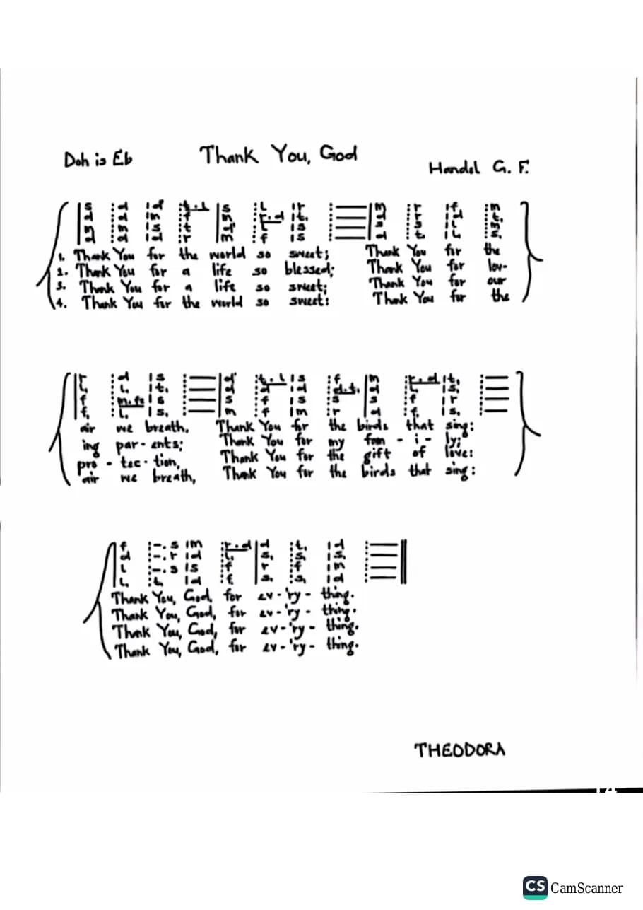 Thank You God — first page