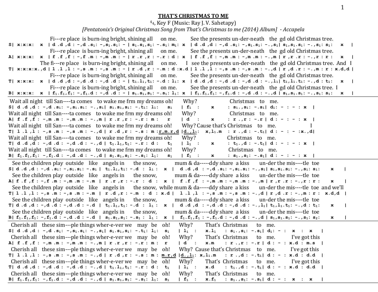 That's Christmas to Me — first page