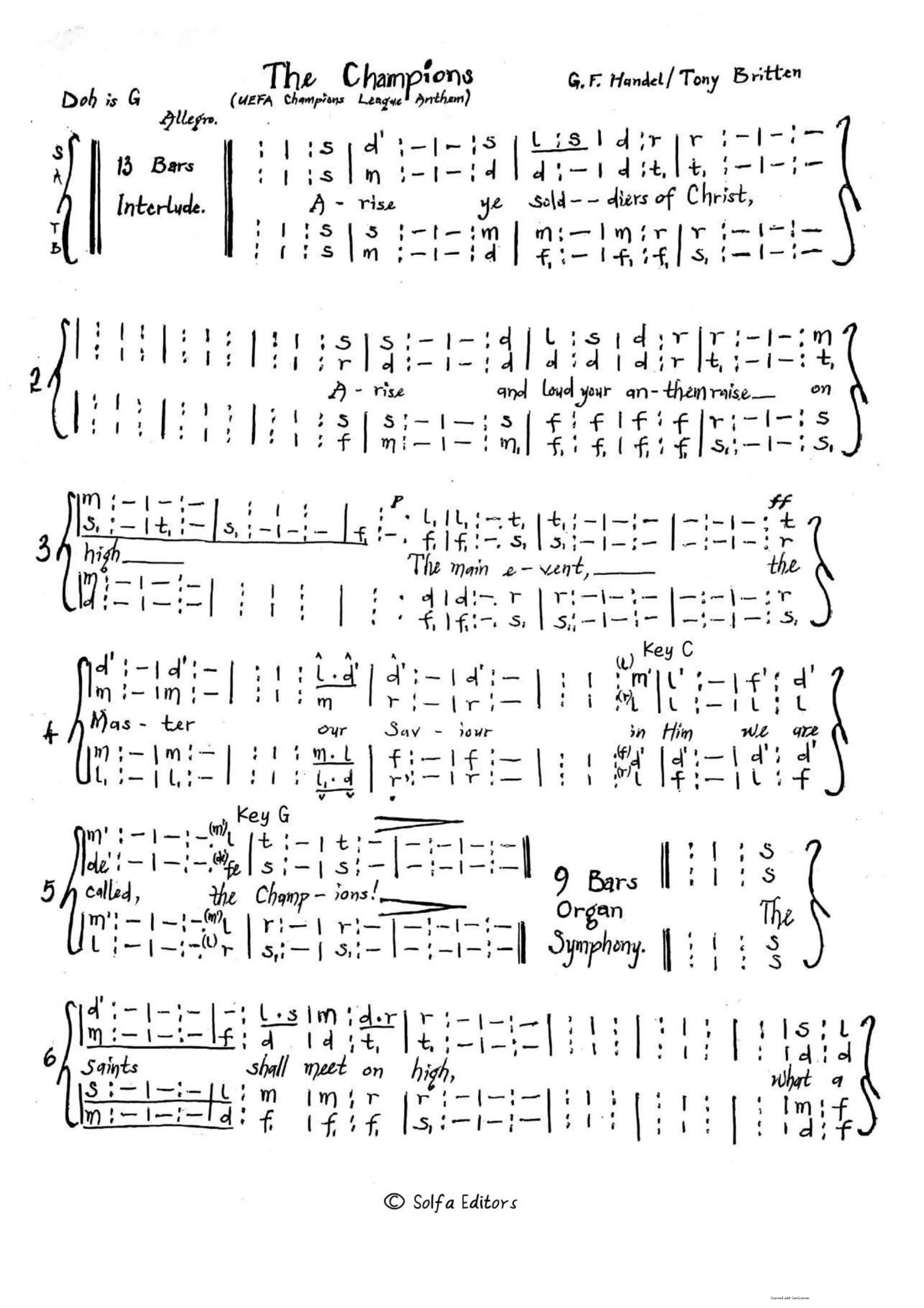 The Champions — first page