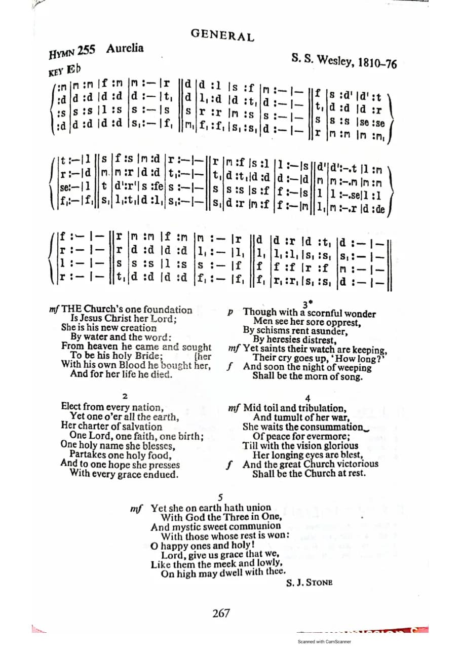The Church Is One Foundation - a&M — first page