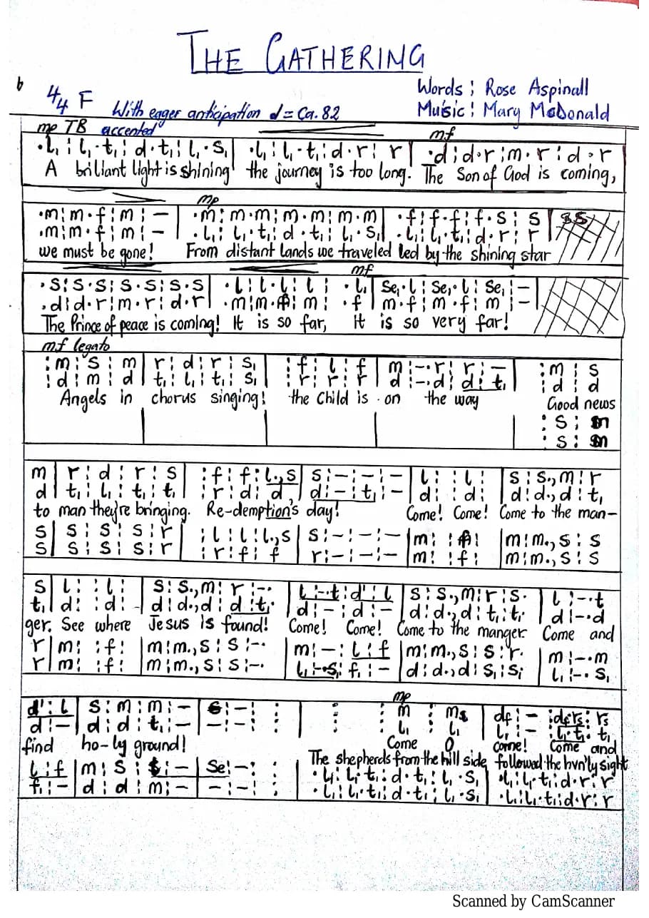 The Gathering — first page