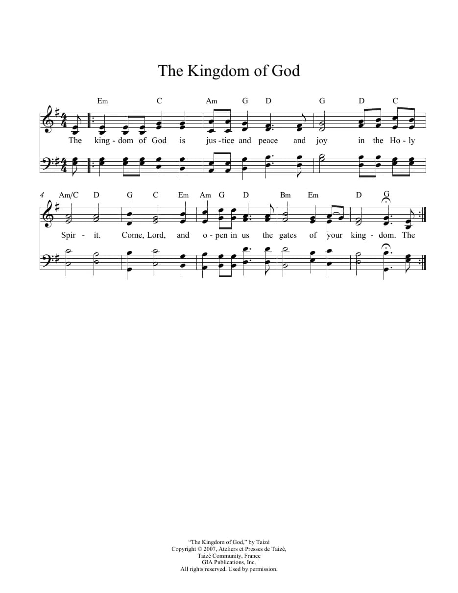The Kingdom of God — first page
