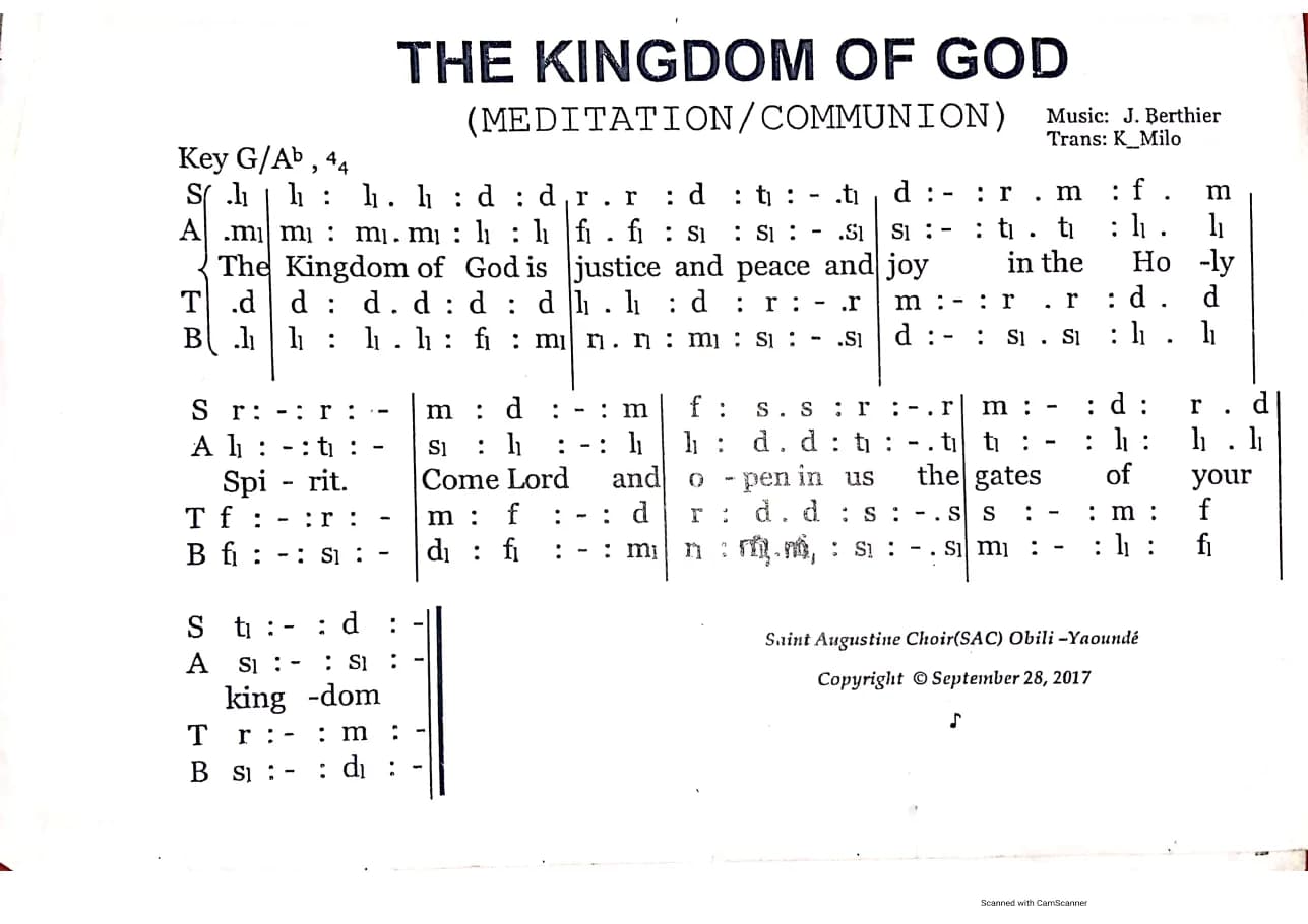 The Kingdom of God — first page