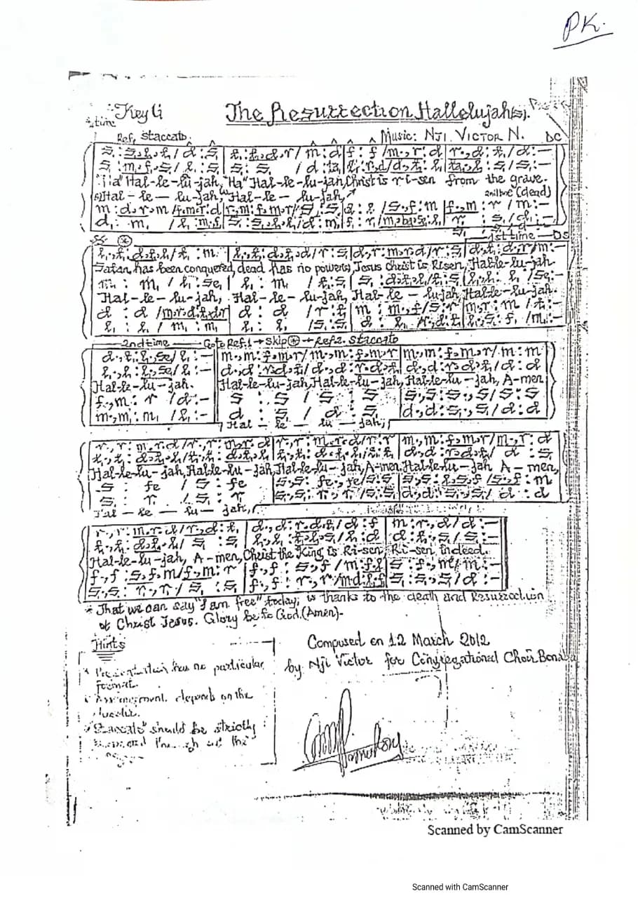 The Resurrection Hallelujah 1-1 — first page
