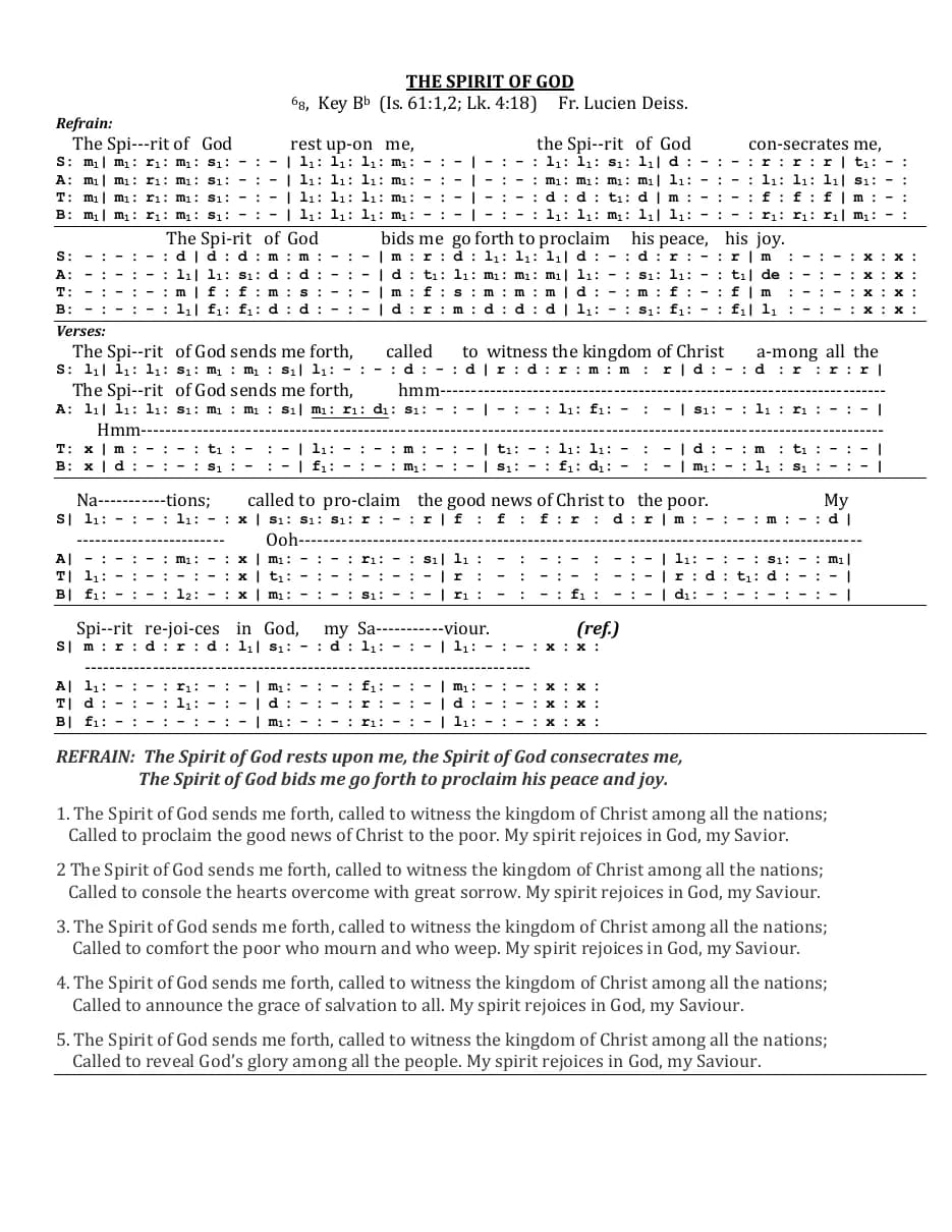 The Spirit of God — first page