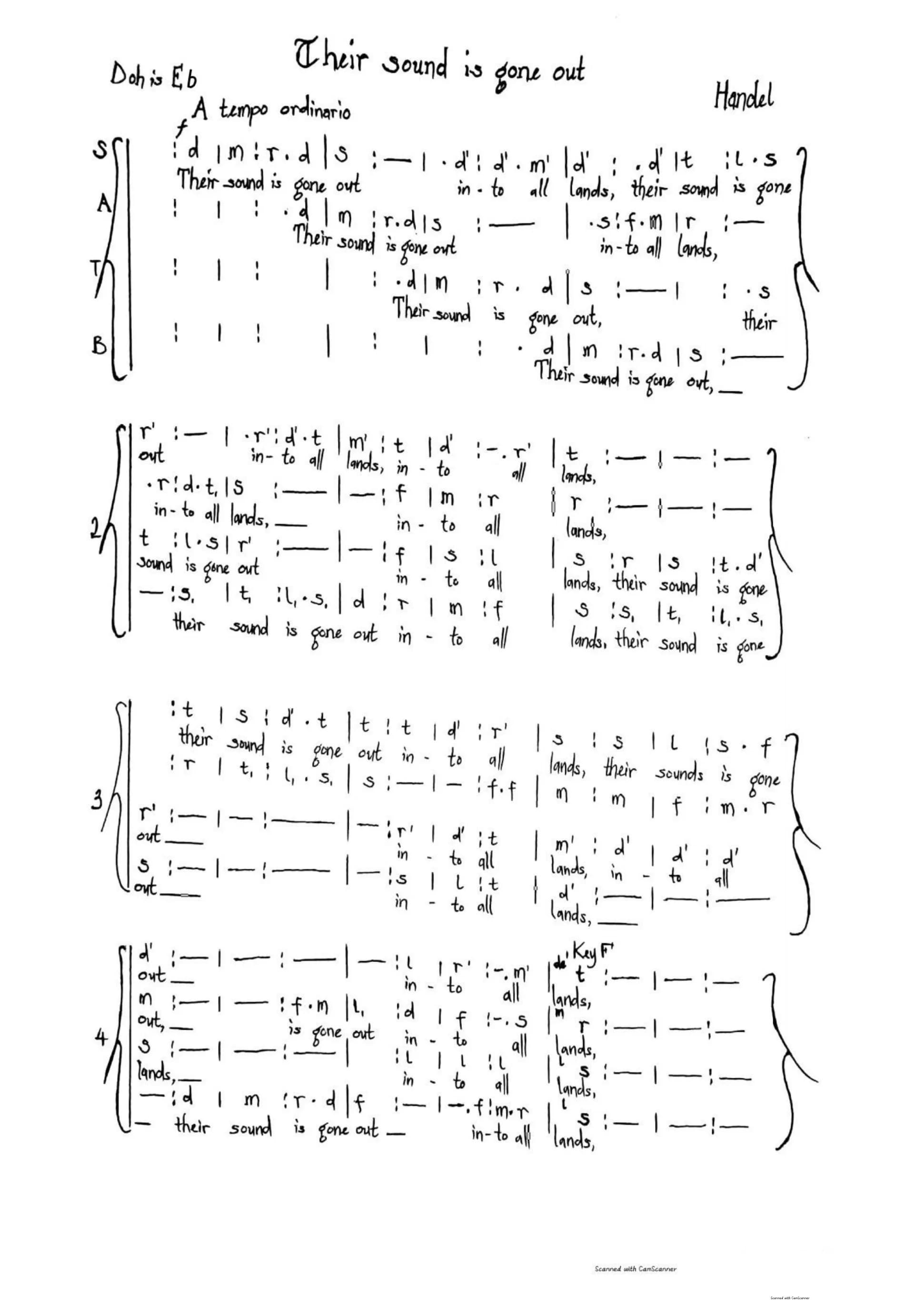 Their Sound Is Gone Out — first page