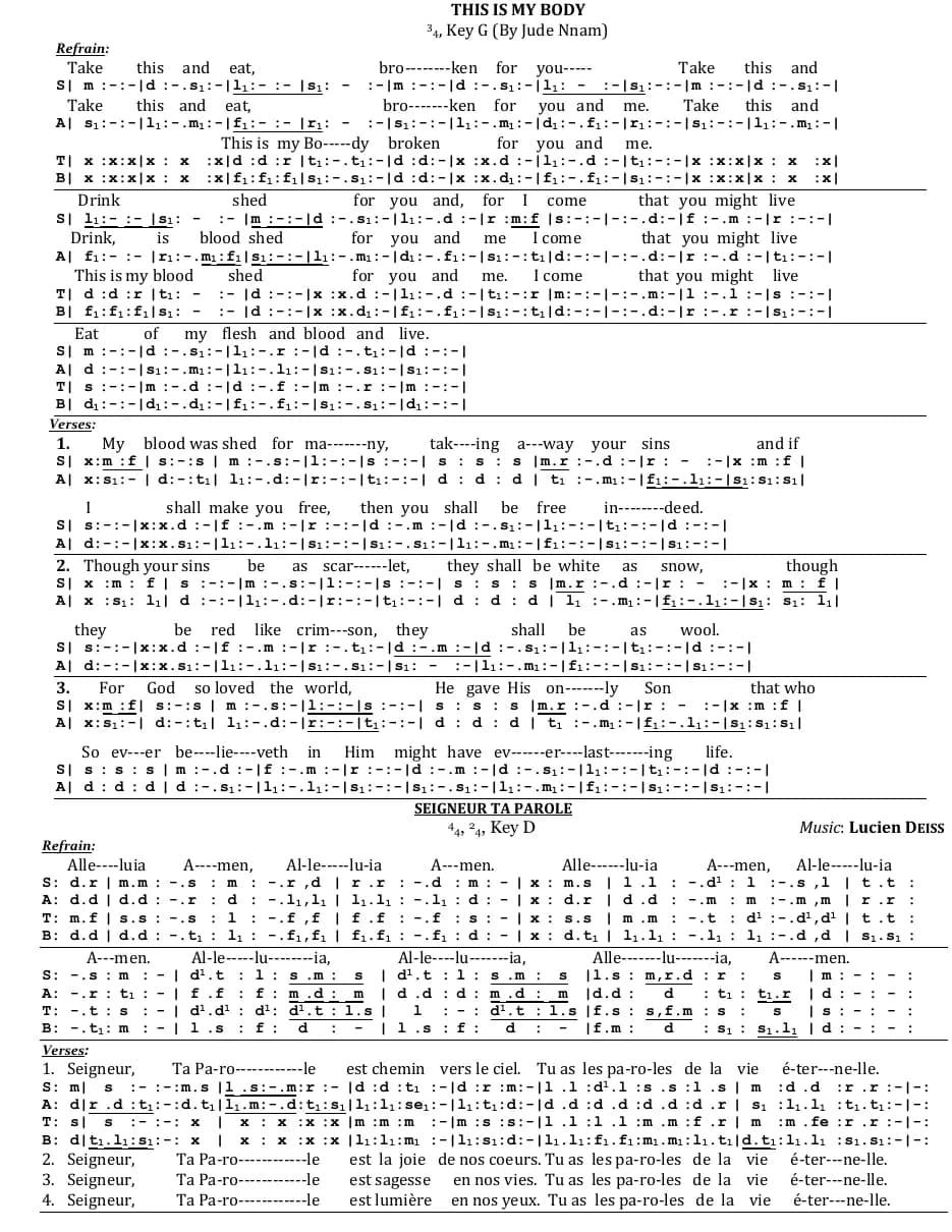 This Is My Body — first page