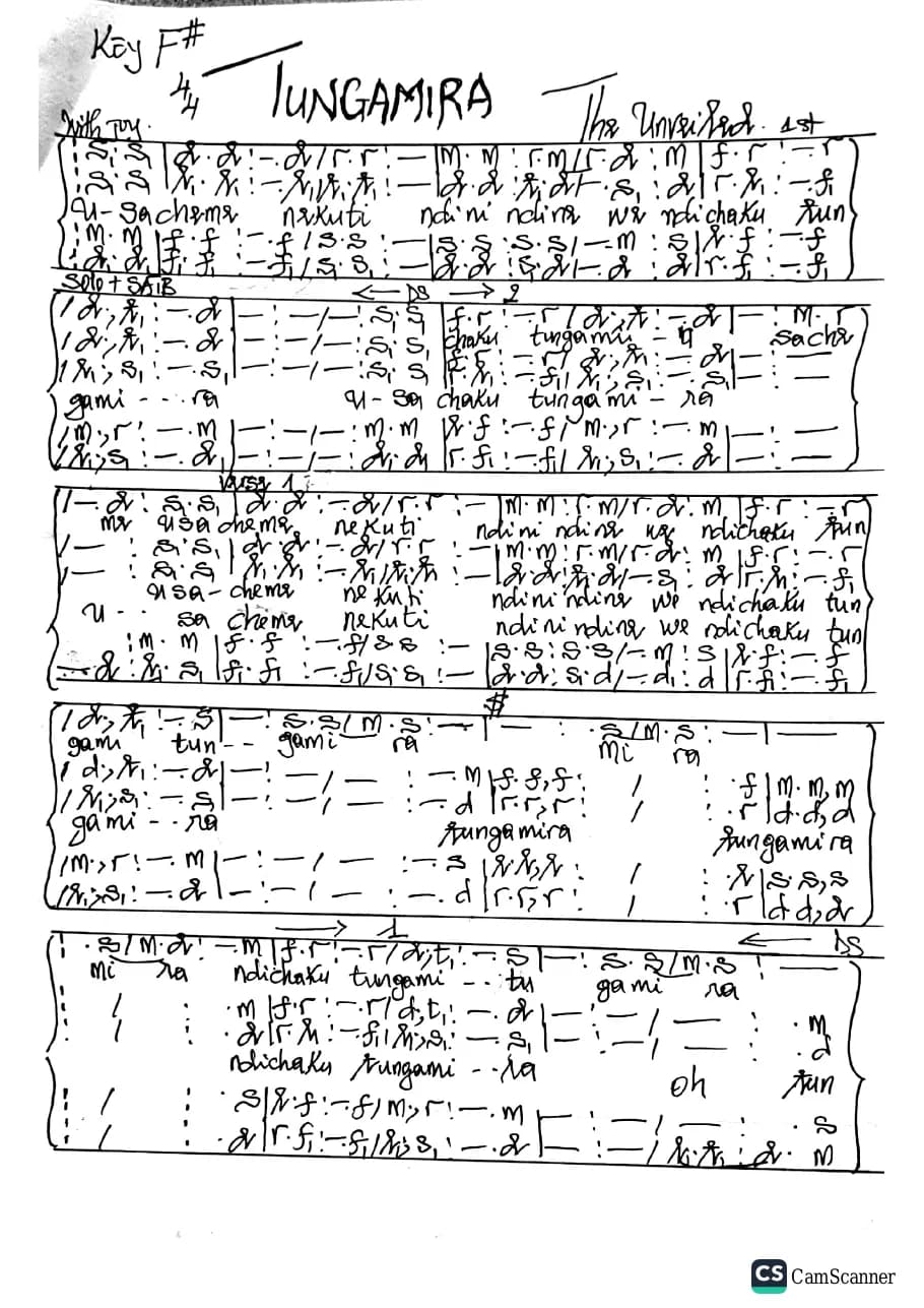 Tungamira — first page