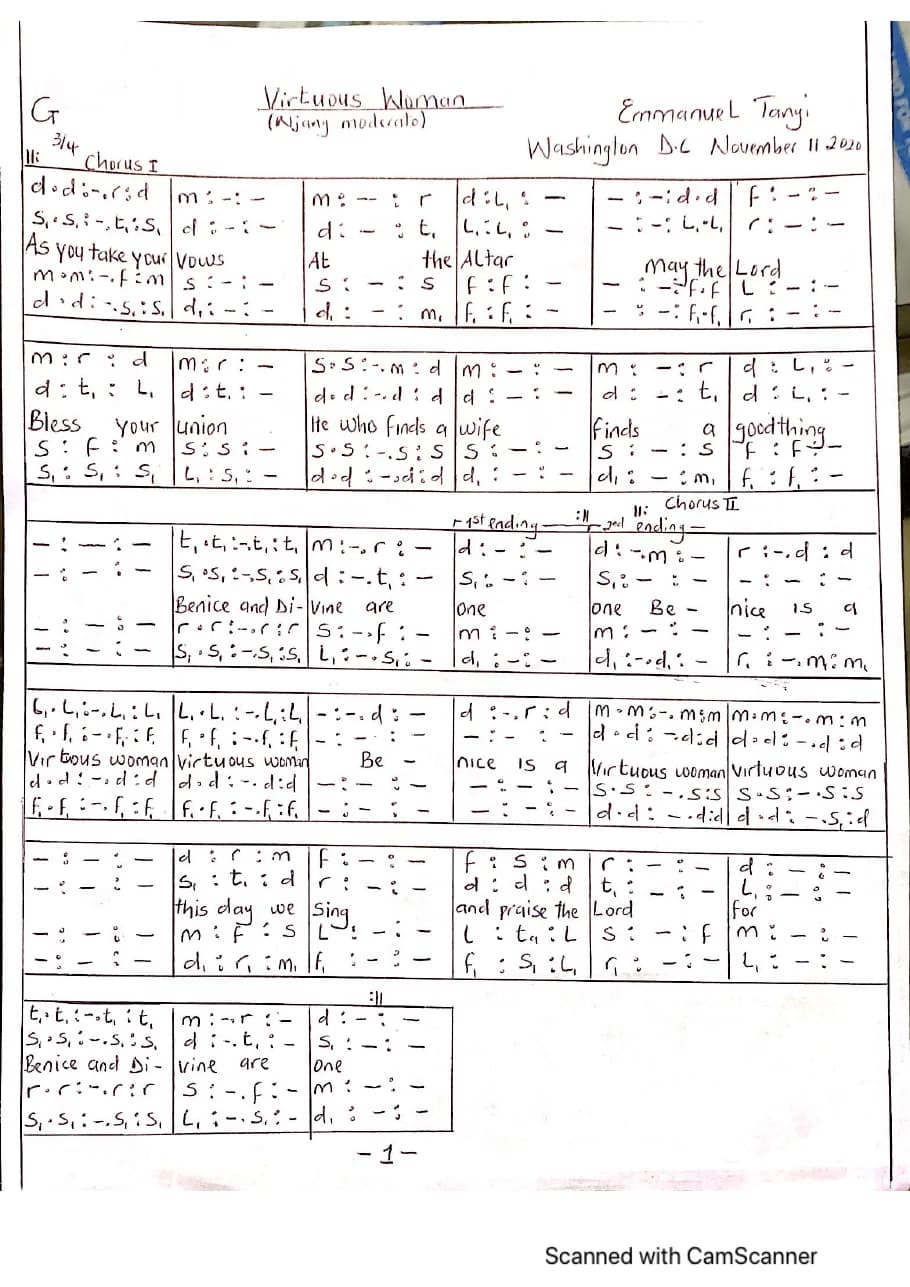 Virtuous Woman — first page