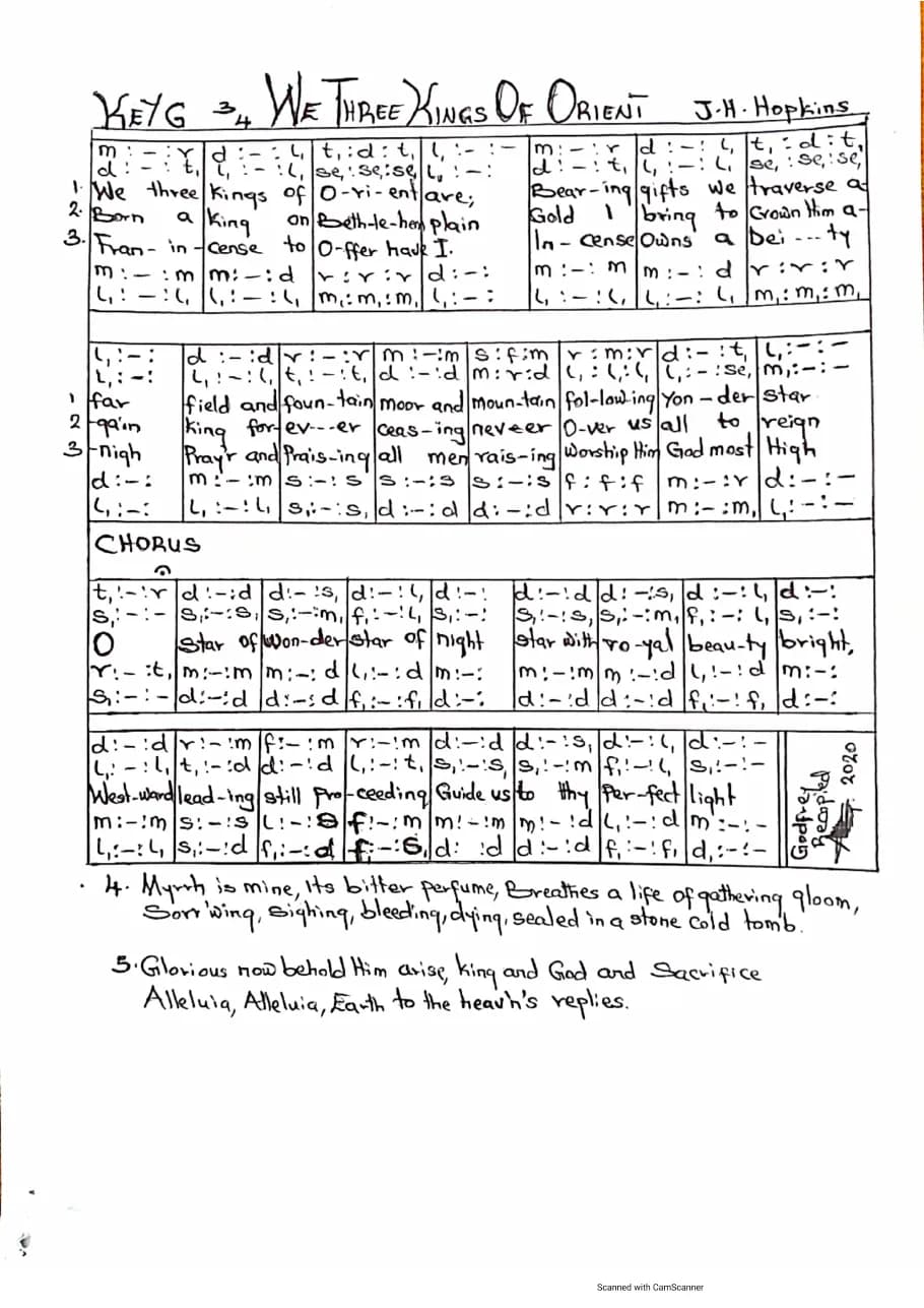We Three Kings of Orient a — first page