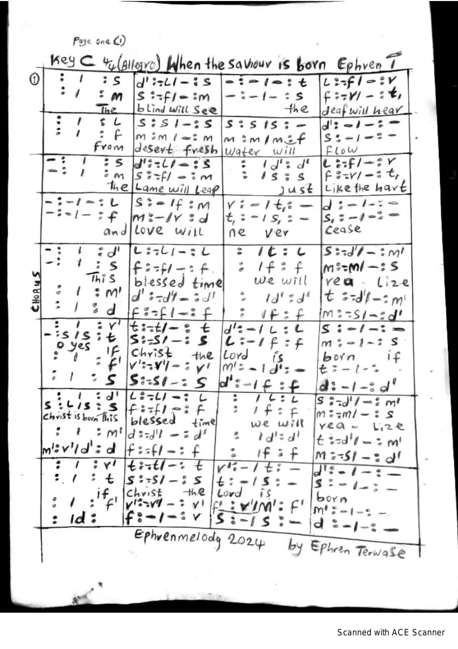 When the Saviour Is Born — first page