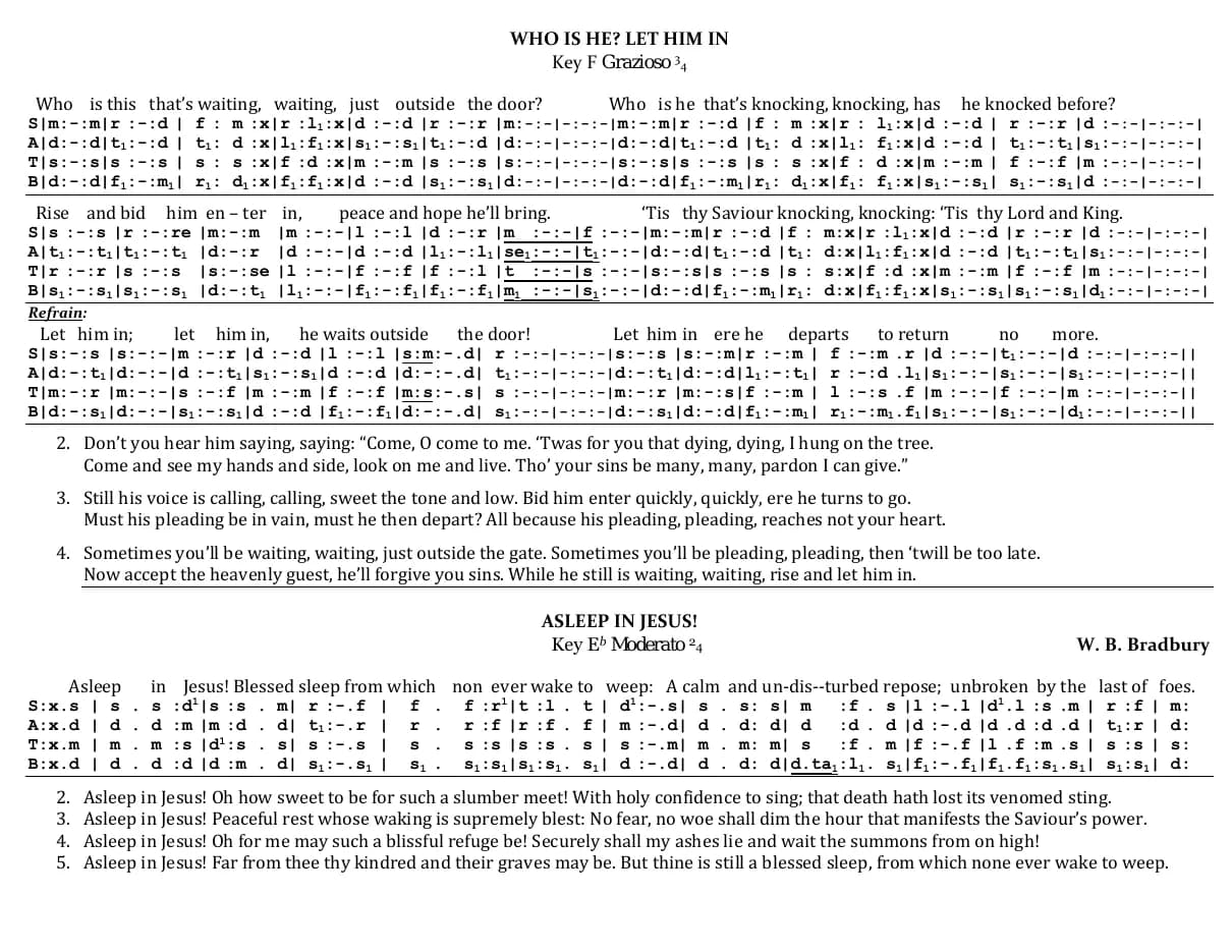 Who Is He Let Him in — first page