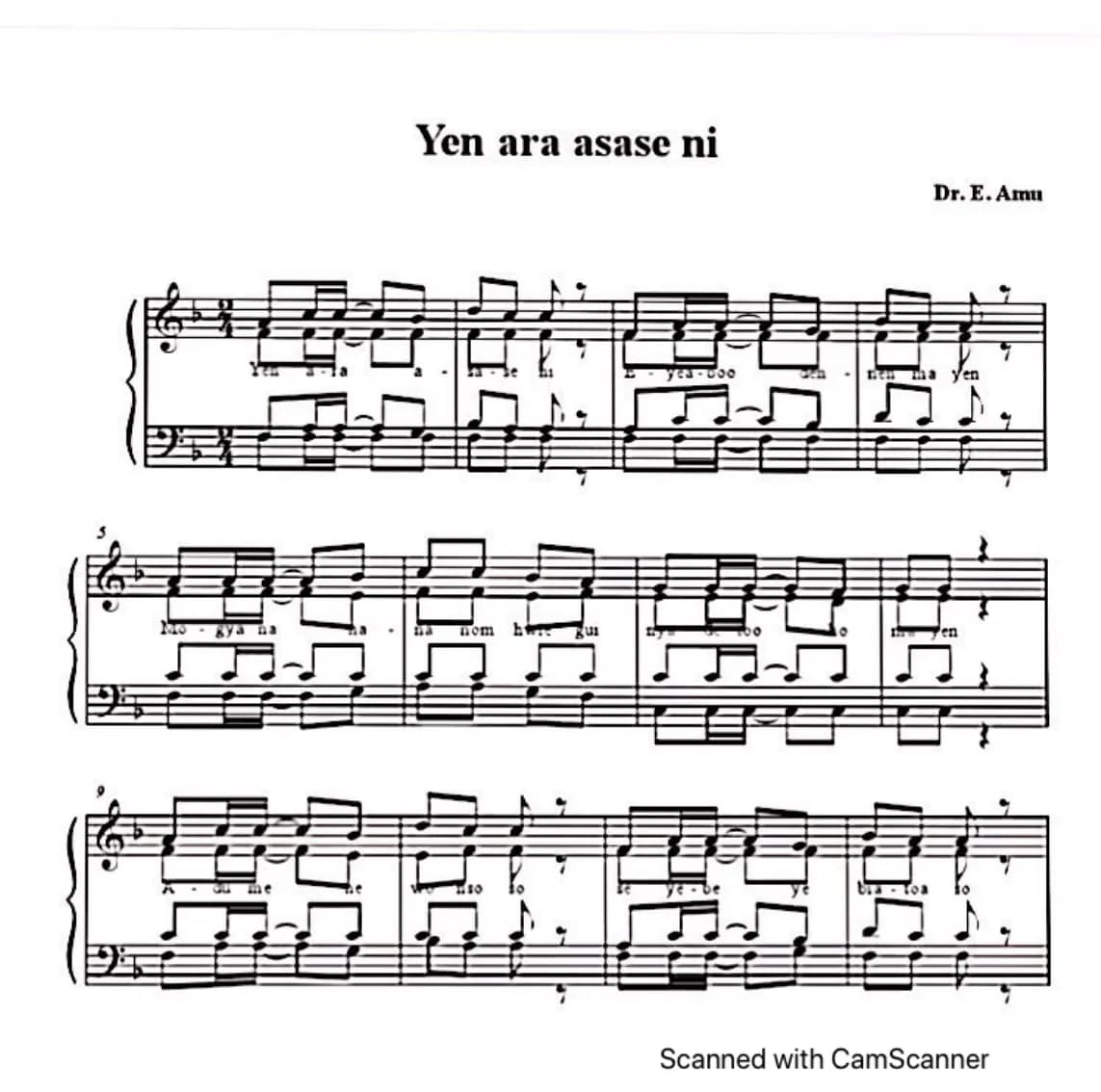 Yen Ara Asase Ni — first page