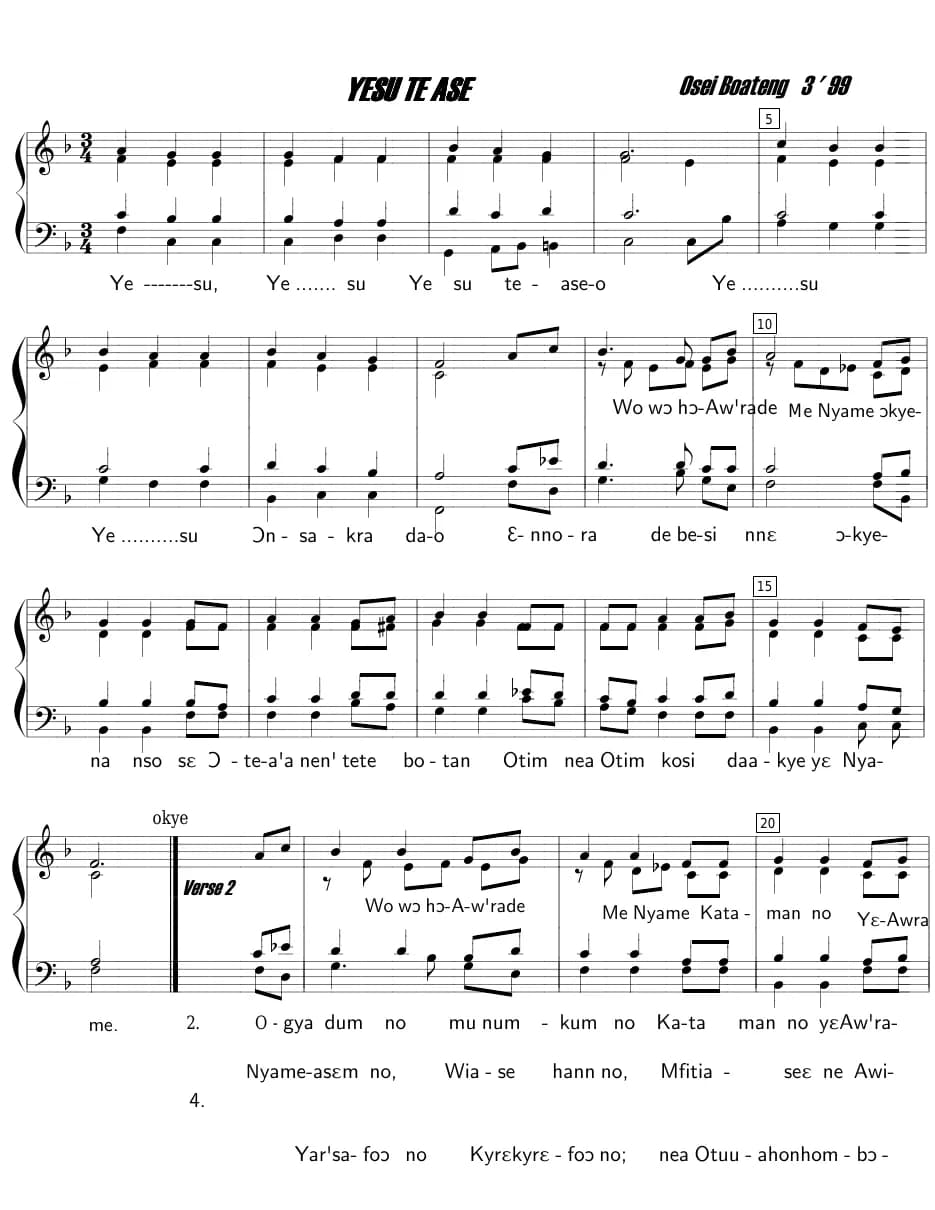 Yesu Tease — first page